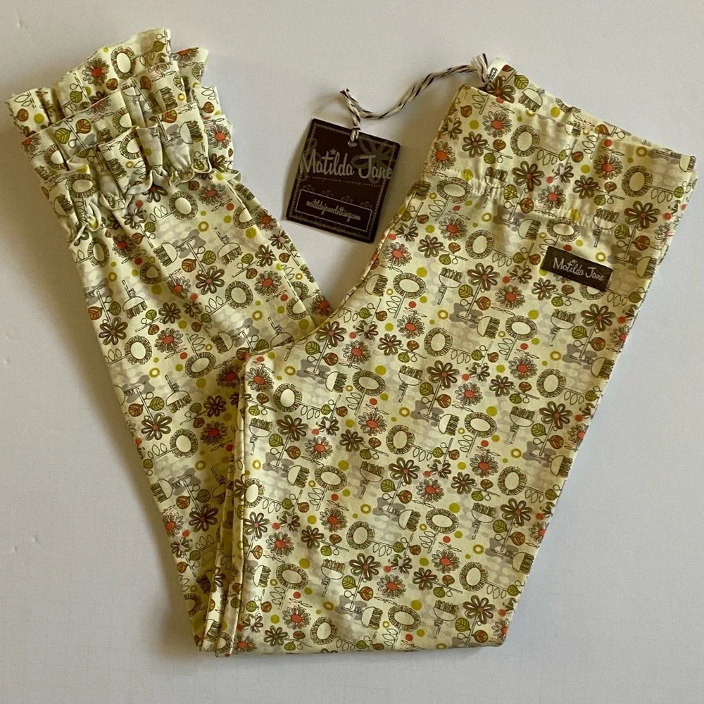 Matilda Jane You & Me Minny Leggings New NWT Size 8 100% PIMA cotton Ruffles